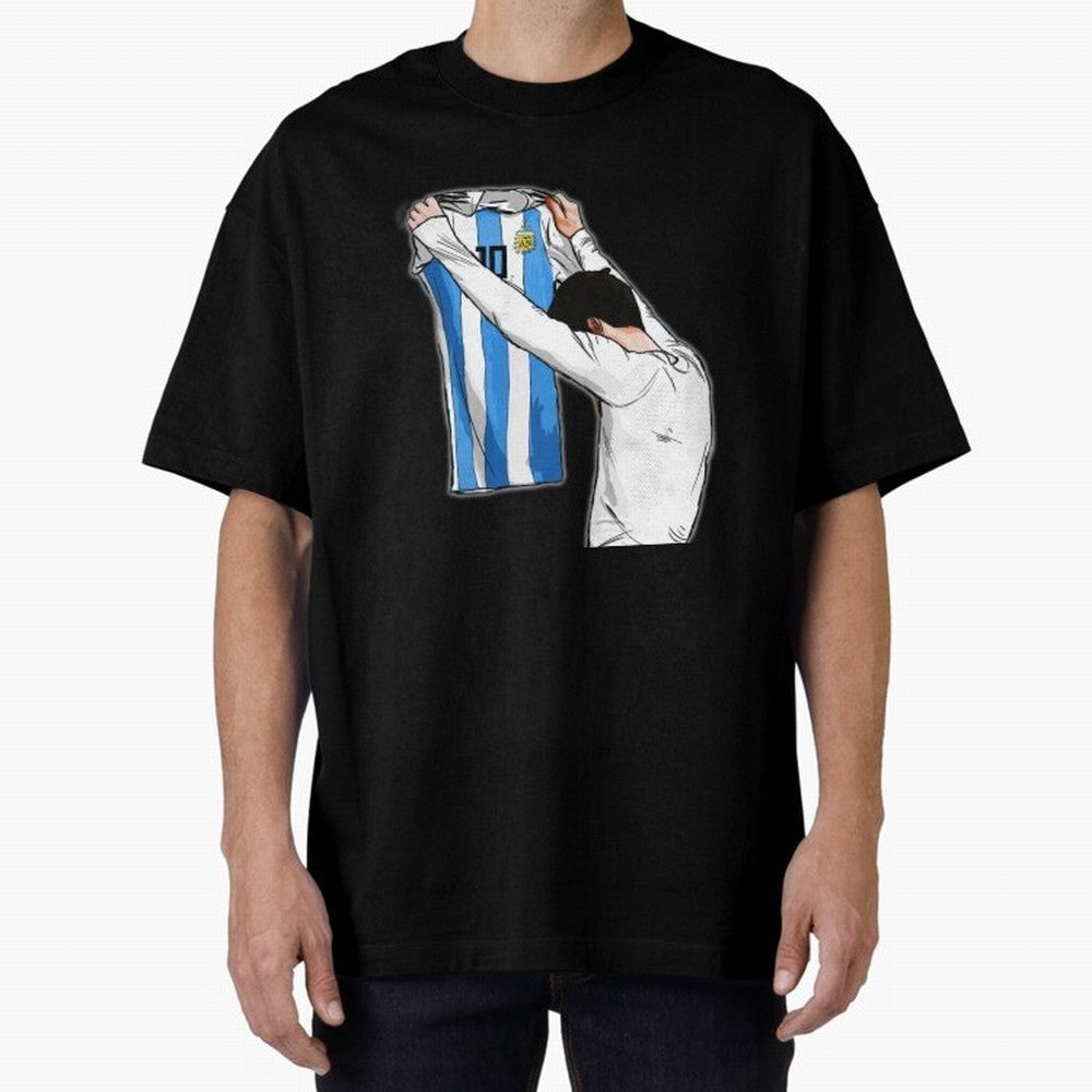 Art Messi Illustration Classic T-Shirt Honor the Football Icons of FIFA World Cup 2026 Spirit, Built around Argentina, Haaland and Mbappe, Match Day Excitement, Supporter Culture, Golden Goals and Global Football Passion; Created for Match Day