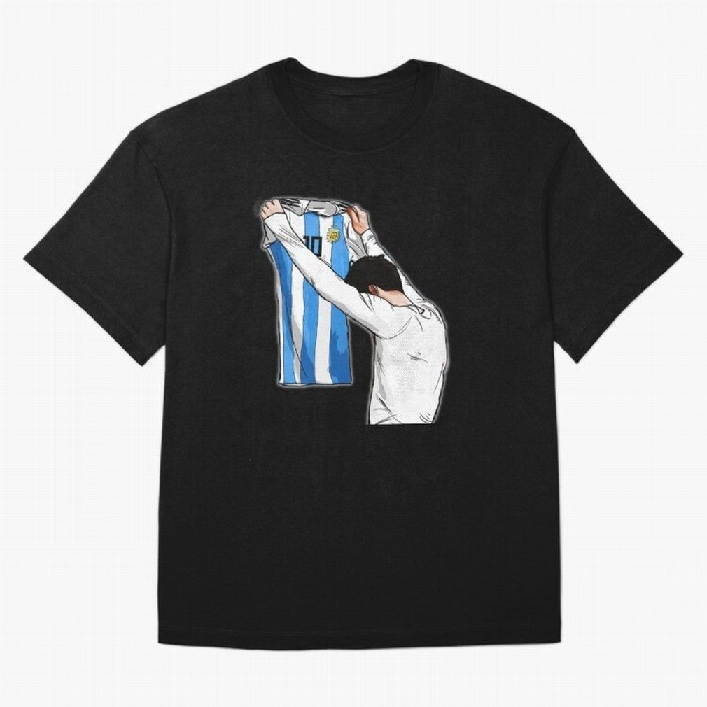 Art Messi Illustration Classic T-Shirt Honor the Football Icons of FIFA World Cup 2026 Spirit, Built around Argentina, Haaland and Mbappe, Match Day Excitement, Supporter Culture, Golden Goals and Global Football Passion; Created for Match Day