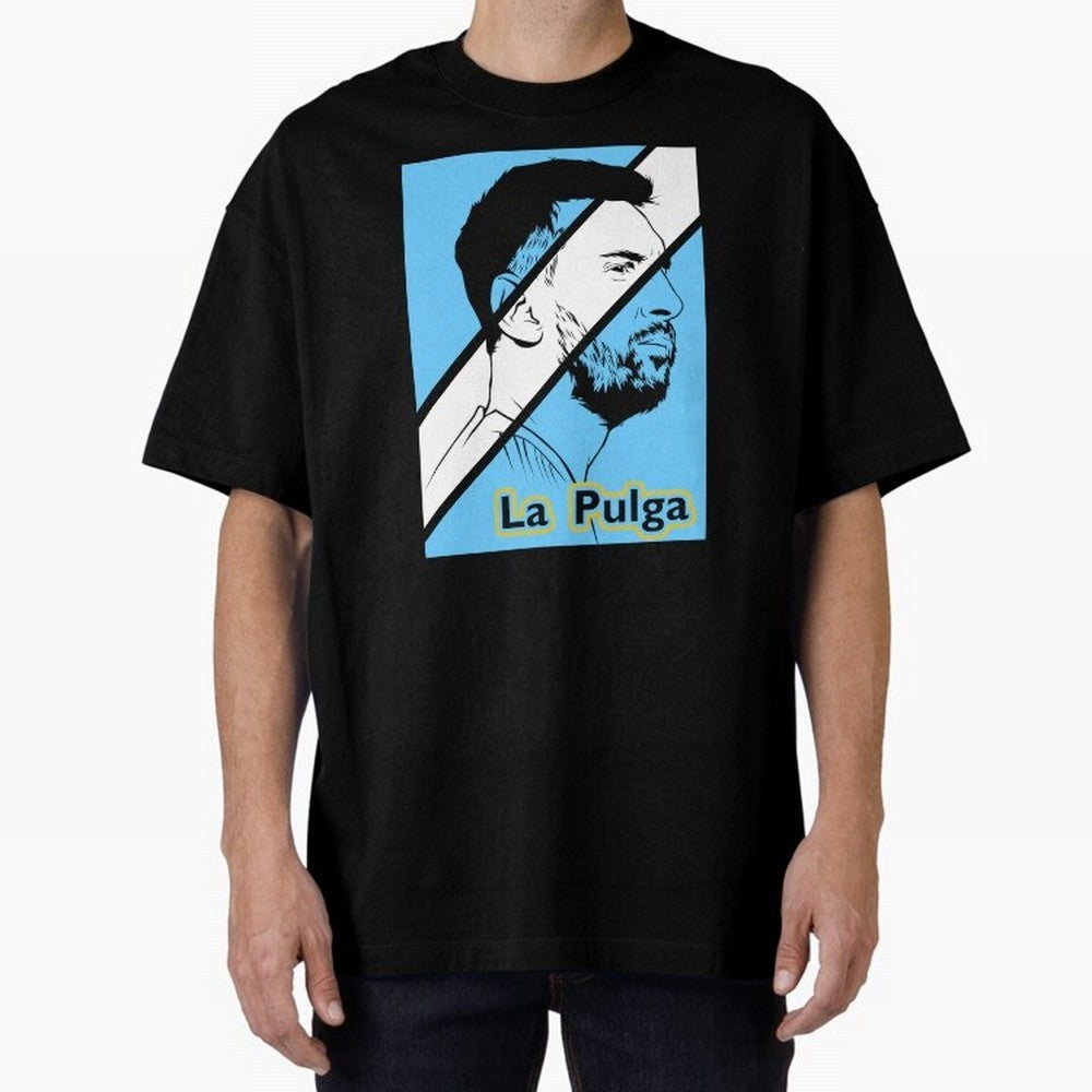 L Messi - Iconic Oversized T-Shirt Celebrate Fan Culture around FIFA World Cup 2026 Group Stage for Fans of Mbappe and Portugal, Spain and Germany, Bringing Tournament Hype, Historic Matchups, Family Viewing Parties and Global Sports Pride; Perfect