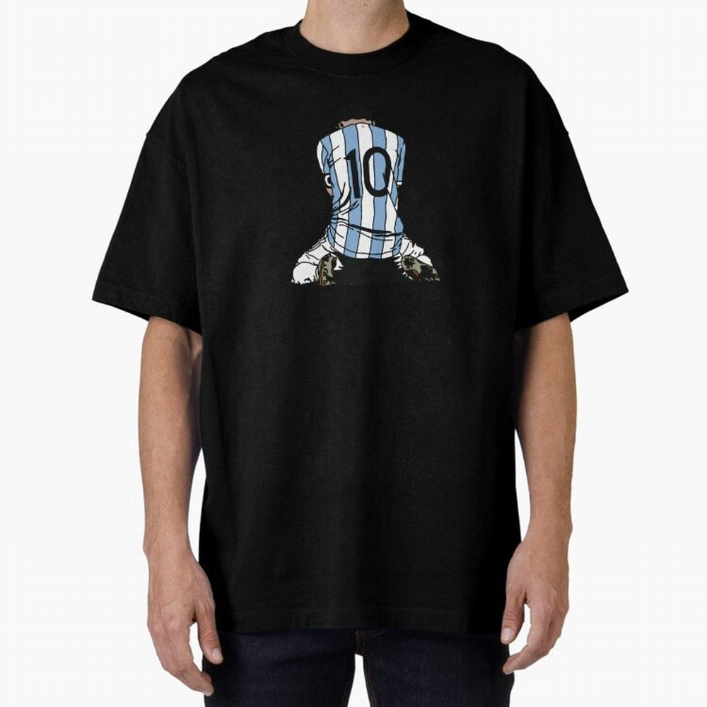 Messi Crying Copa America Moment Oversized T-Shirt Fuel FIFA World Cup 2026 USA Canada Mexico for Fans of Messi, Neymar and Mbappe and Argentina, France and Brazil, Bringing Stadium Memories, Football Loyalty, International Chants and Championship