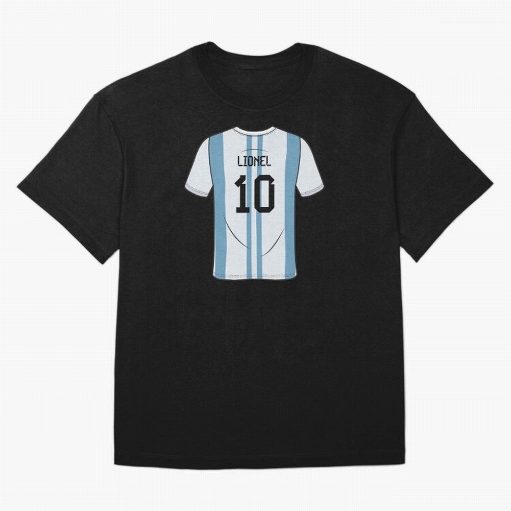 LeoMessi Jersey Illustration 2022 Oversized T-Shirt Celebrate Classic Football Spirit in Match Day Hype around FIFA World Cup 2026, Cristiano Ronaldo, Haaland and CR7, Argentina and Brazil, Global Supporter Spirit, Legendary Goals, National Colors