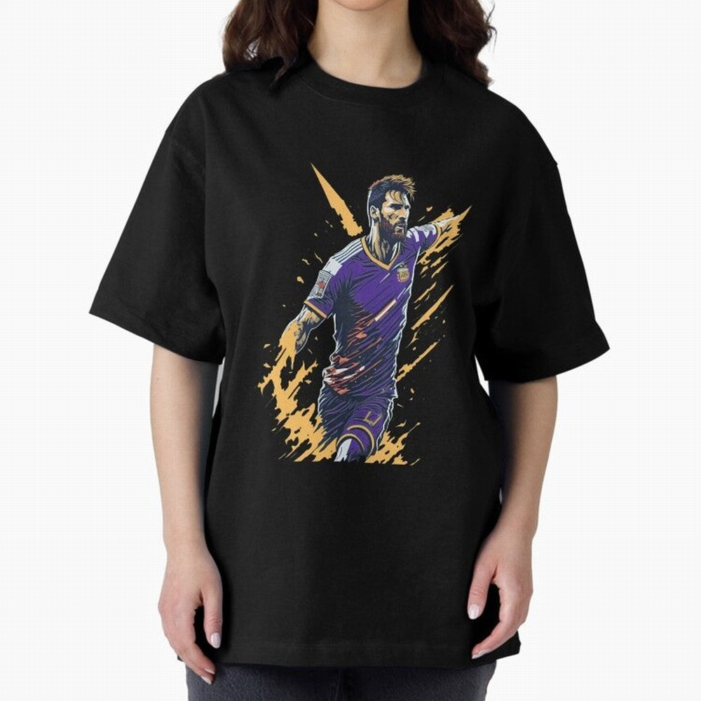 Lionel Messi splash art Active T-Shirt Show Your Stadium Side during FIFA World Cup 2026 Group Stage Inspired by Mbappe and Neymar, Portugal Energy, Match Day Excitement, Supporter Culture, Golden Goals and Global Football Passion; Made for