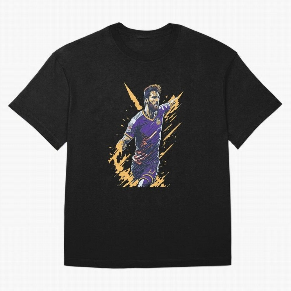 Lionel Messi splash art Active T-Shirt Show Your Stadium Side during FIFA World Cup 2026 Group Stage Inspired by Mbappe and Neymar, Portugal Energy, Match Day Excitement, Supporter Culture, Golden Goals and Global Football Passion; Made for