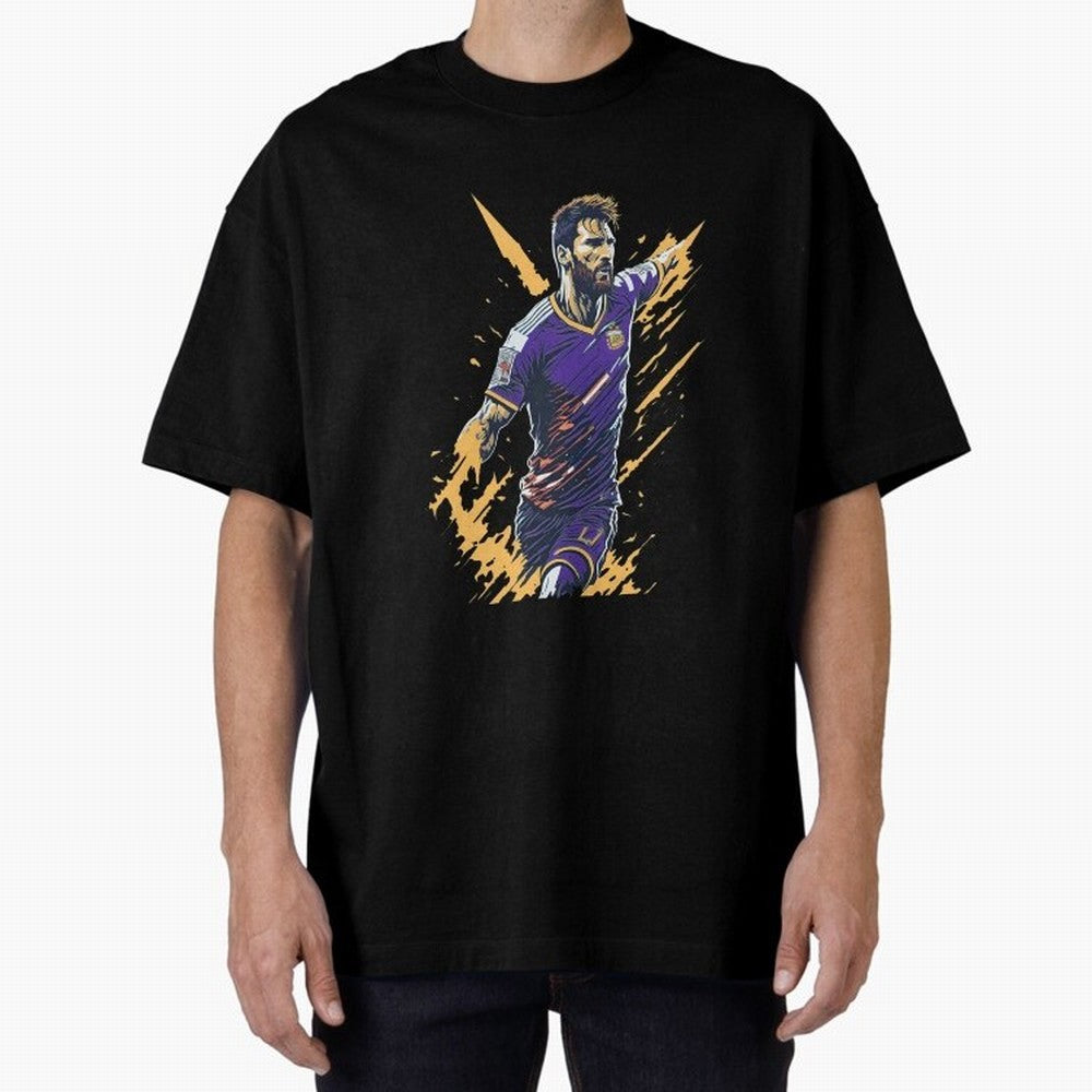 Lionel Messi splash art Active T-Shirt Show Your Stadium Side during FIFA World Cup 2026 Group Stage Inspired by Mbappe and Neymar, Portugal Energy, Match Day Excitement, Supporter Culture, Golden Goals and Global Football Passion; Made for