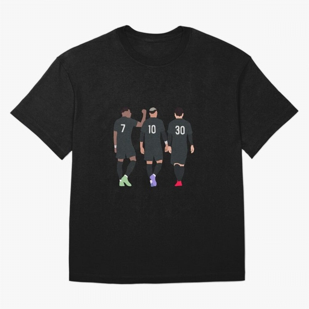 Messi Neymar France Football Players Trio MMN Classic T-Shirt Show Love for Legendary Goals in FIFA World Cup 2026 Spirit, Driven by England, Haaland, Sports Nostalgia, International Competition, Famous Players and Unforgettable Victories; Made for