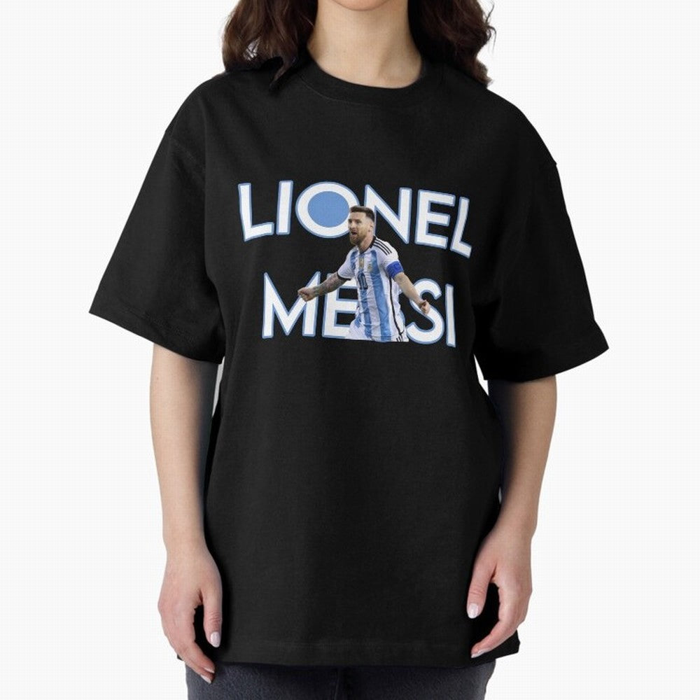Lionel Messi Oversized T-Shirt Show Your Stadium Side during Match Day Hype around FIFA World Cup 2026 USA Canada Mexico, Messi and Cristiano Ronaldo, Brazil, Football Festival Excitement, Trophy Ambitions, Country Rivalries and Star Player Buzz;