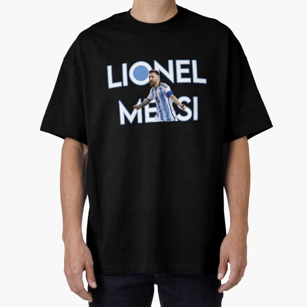 Lionel Messi Oversized T-Shirt Show Your Stadium Side during Match Day Hype around FIFA World Cup 2026 USA Canada Mexico, Messi and Cristiano Ronaldo, Brazil, Football Festival Excitement, Trophy Ambitions, Country Rivalries and Star Player Buzz;