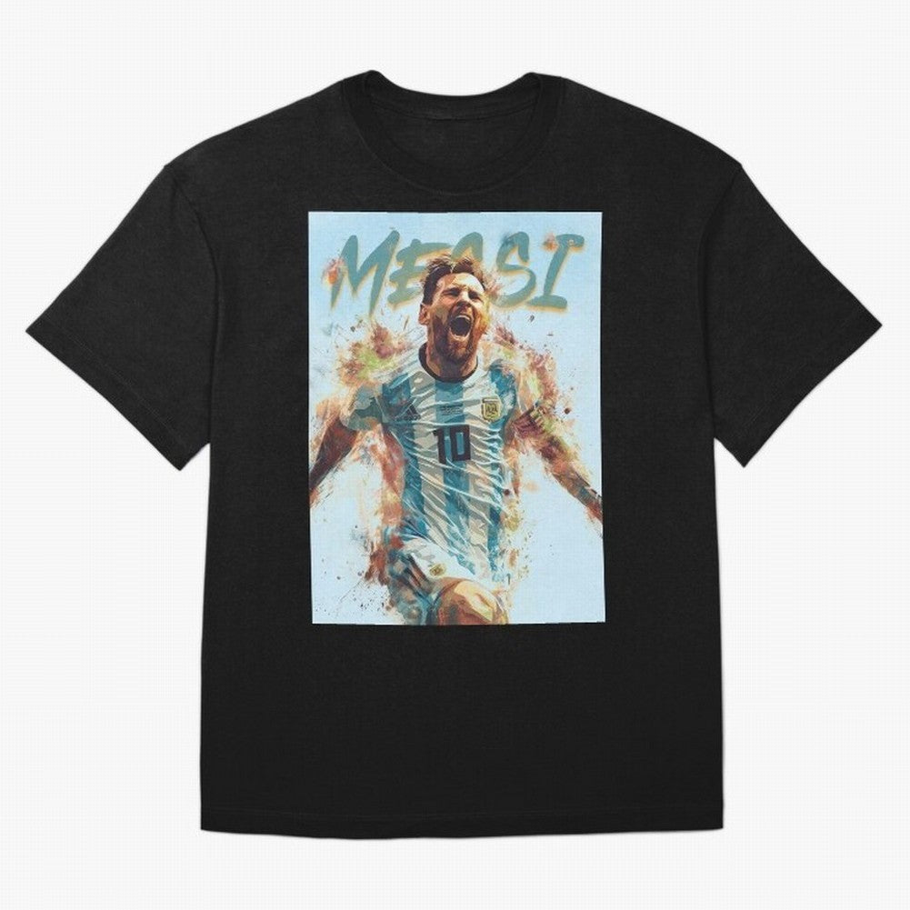 The Messiah Oversized T-Shirt Capture FIFA World Cup 2026 for Fans of Neymar and Argentina and Brazil, Bringing Worldwide Fan Energy, Dramatic Goals, Stadium Lights and Championship Celebrations; Perfect for Supporters Who Want Bold Football