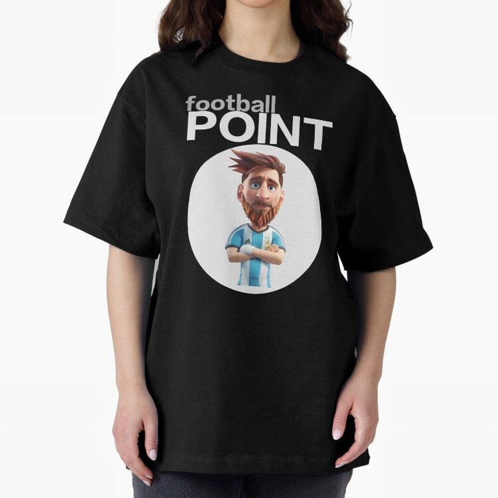 football POINT Oversized T-Shirt Bring Champion Energy into the FIFA World Cup 2026 Journey through Mbappe Highlights, England and Germany Pride, Classic Soccer Heritage, Championship Pressure, Fan Loyalty and International Pride; Ideal for Fans