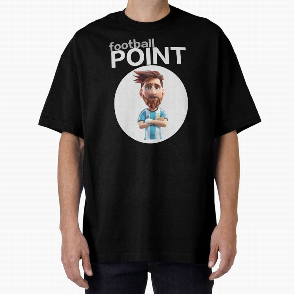 football POINT Oversized T-Shirt Bring Champion Energy into the FIFA World Cup 2026 Journey through Mbappe Highlights, England and Germany Pride, Classic Soccer Heritage, Championship Pressure, Fan Loyalty and International Pride; Ideal for Fans