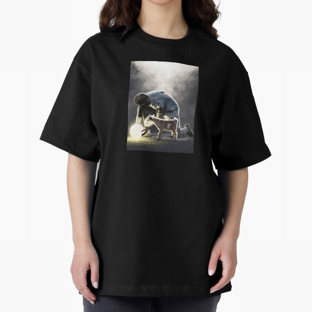 LIONEL MESSI GOAT Oversized T-Shirt Capture FIFA World Cup 2026 for Fans of Messi and Argentina and Brazil, Bringing Football Festival Excitement, Trophy Ambitions, Country Rivalries and Star Player Buzz; Ideal for Passionate Fans Who Love Underdog
