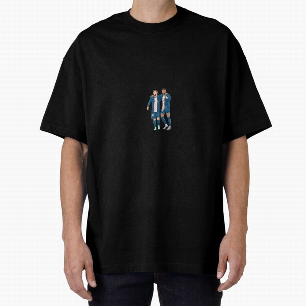 Lionel Messi and Neymar JR Minimalist Classic T-Shirt Turn Up for Match Day Hype around FIFA World Cup 2026 USA Canada Mexico, CR7, England, France and Netherlands, Game Day Rituals, Football Legends, Country Pride and the Road to the Final; Made