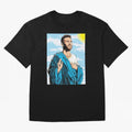 messi god Oversized T-Shirt Remember Iconic Moments from FIFA World Cup 2026 Group Stage Driven by Messi, CR7 and Mbappe, Argentina, France and Brazil Energy, Worldwide Fan Energy, Dramatic Goals, Stadium Lights and Championship Celebrations; Ideal