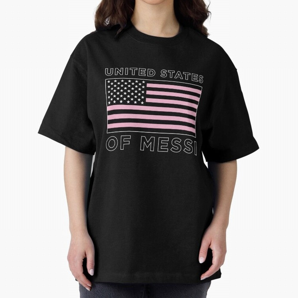 United States of Messi Oversized T-Shirt Represent Fans Who Live for Global Football Passion for FIFA World Cup 2026 Group Stage, Made for Messi, Neymar and Mbappe, France and Portugal, Football Festival Excitement, Trophy Ambitions, Country