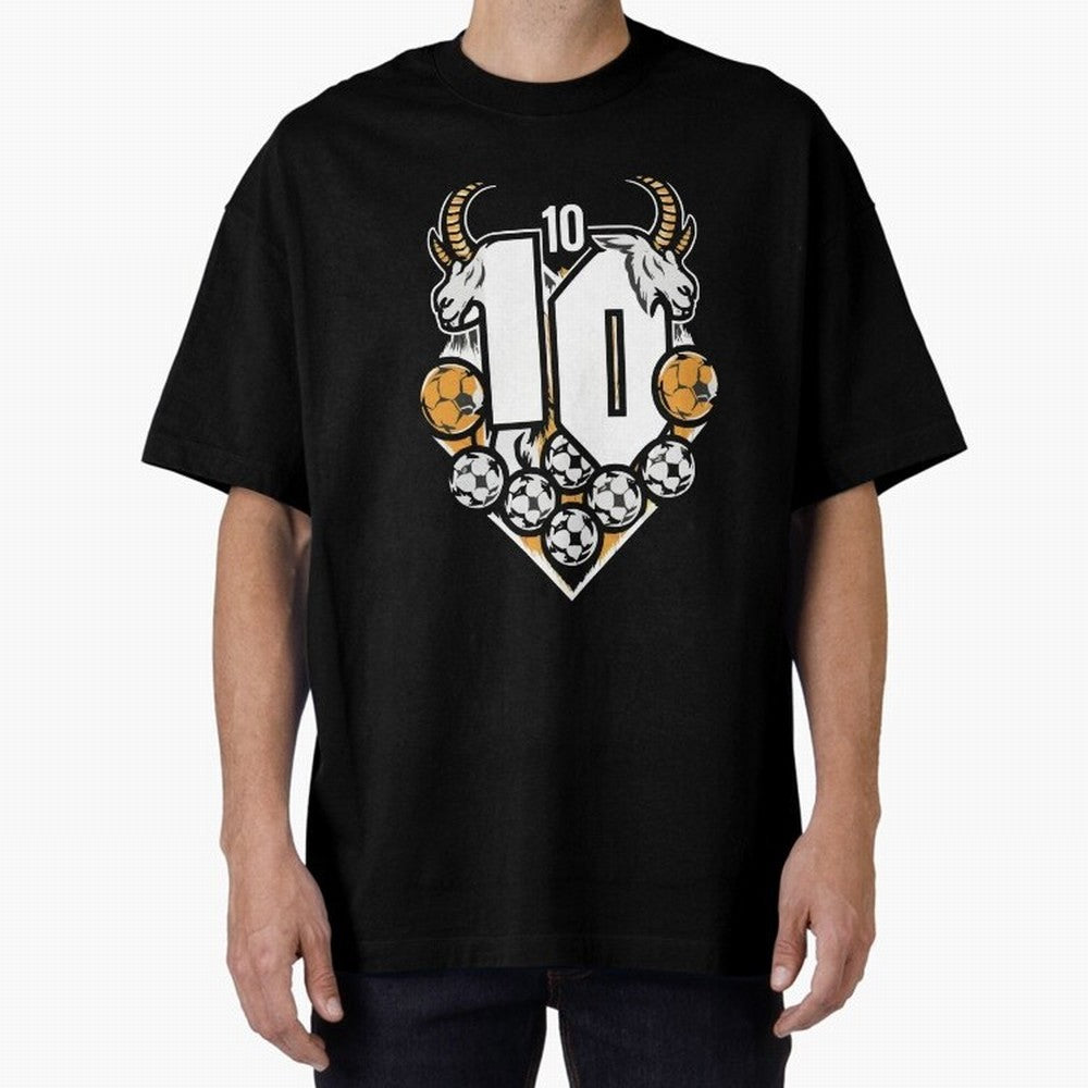GOAT (Lionel Messi) design Boxy T-Shirt Represent FIFA World Cup 2026 USA Canada Mexico for Fans of Mbappe and Brazil, Portugal and Argentina, Bringing Goal Celebration Energy, Supporter Heritage, Football Icons and Worldwide Tournament Joy; Made