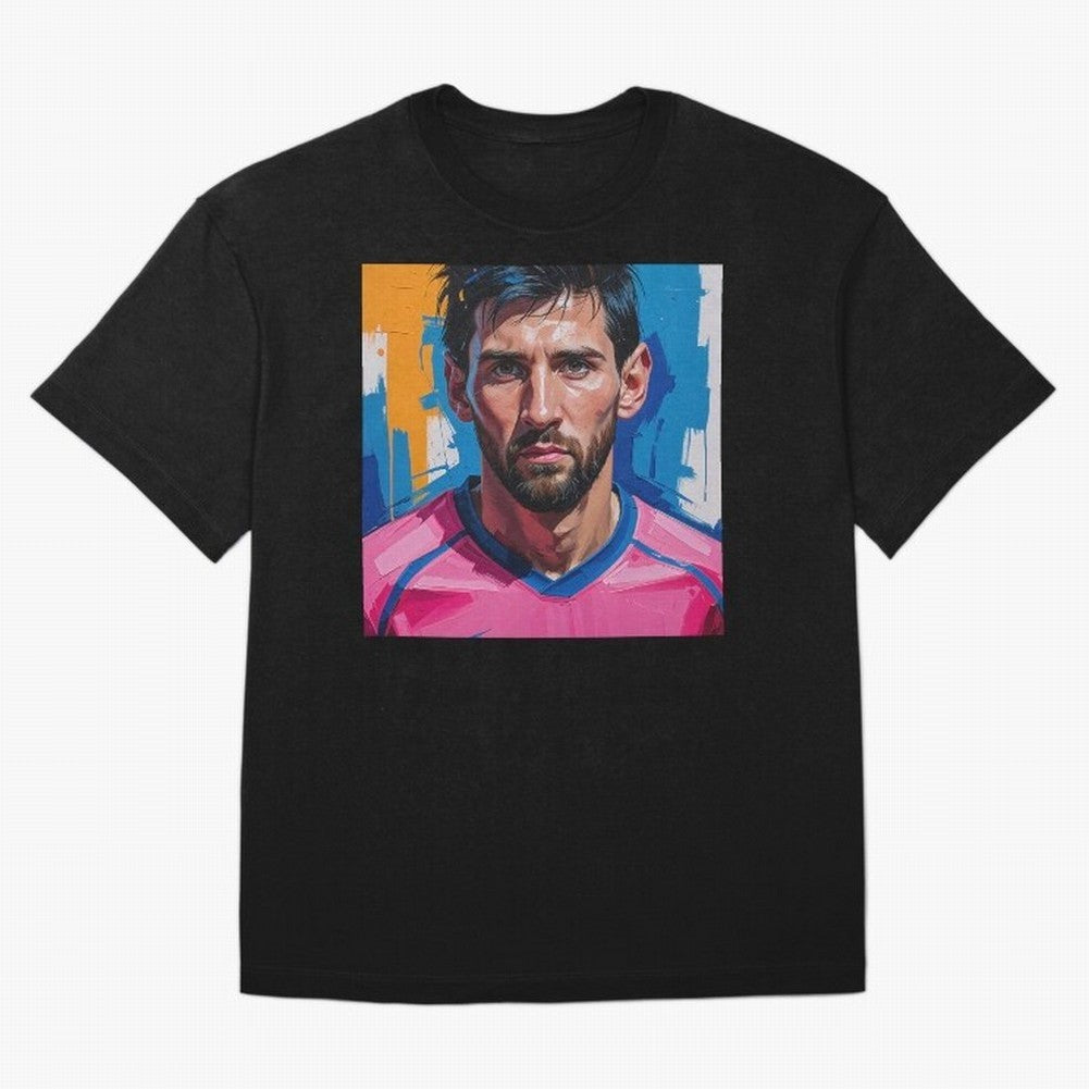 Vibrant Artistic Portrait of Lionel Messi (GOAT) - Digital painting (Version 3) Classic T-Shirt Join Supporters Worldwide for the FIFA World Cup 2026 Journey through CR7 Highlights, England and Germany Pride, Global Supporter Spirit, Legendary
