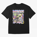 Lionel Messi Graphic Design Classic T-Shirt Live for the Drama of FIFA World Cup 2026 USA Canada Mexico for Fans of Neymar and England, France and Netherlands, Bringing Sports Nostalgia, International Competition, Famous Players and Unforgettable