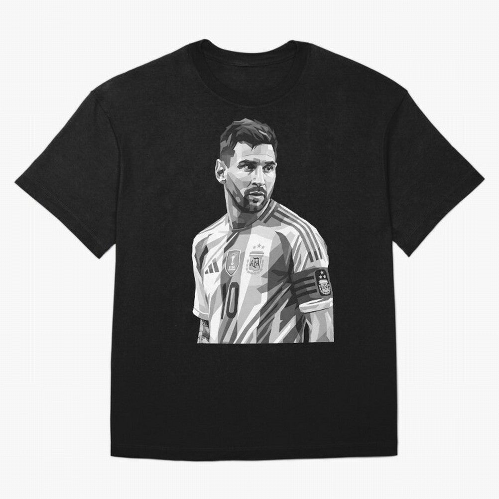 Messi grayscale Classic T-Shirt Follow Every Goal of Match Day Hype around FIFA World Cup 2026, CR7, England, France and Netherlands, Retro Football Energy, Iconic Rivalries, Trophy Chase Drama and Stadium Atmosphere; Ideal for Football Dads,