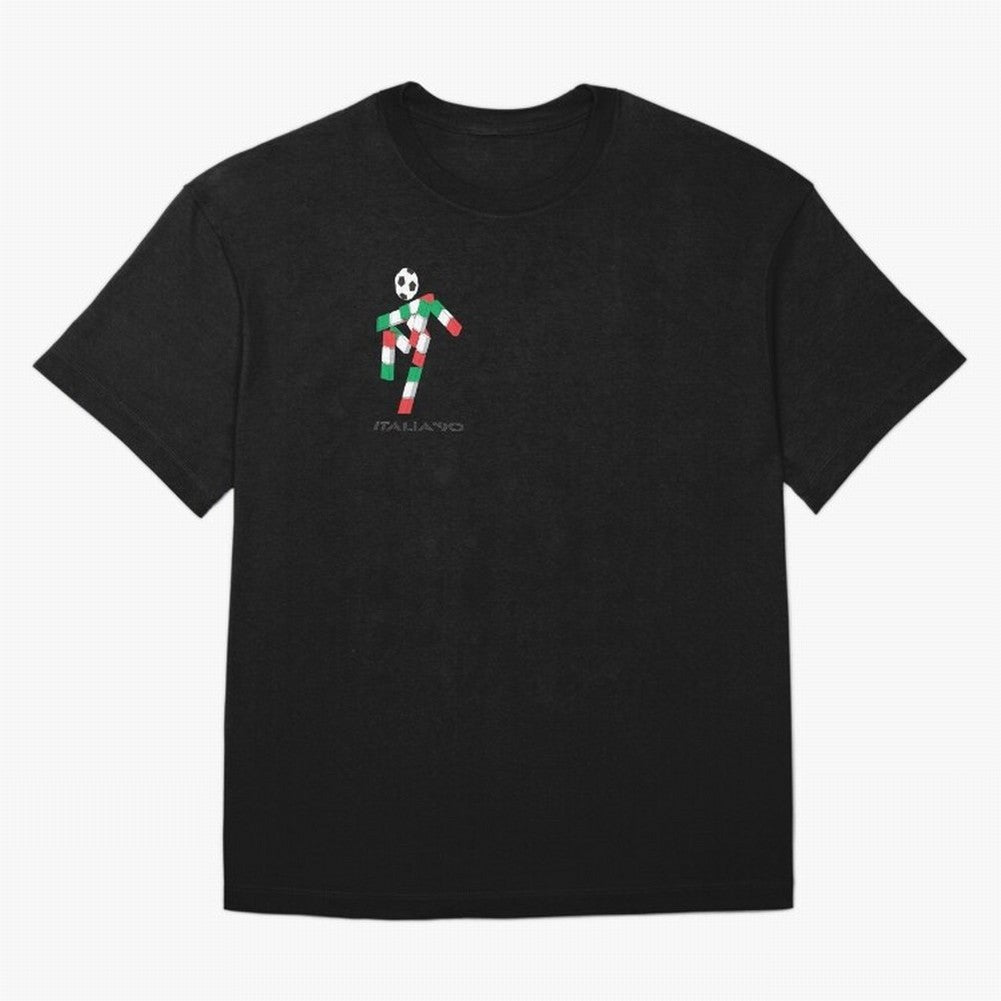italia 90 footballer logo Classic T-Shirt Elevate Match Day Hype around FIFA World Cup 2026 Group Stage, CR7 and Messi, Argentina, France and Brazil, Sports Nostalgia, International Competition, Famous Players and Unforgettable Victories; Perfect
