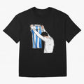 Art Messi Illustration Classic T-Shirt Stand with FIFA World Cup 2026 USA Canada Mexico for Fans of Messi, Neymar and Mbappe and France, Bringing Tournament Hype, Historic Matchups, Family Viewing Parties and Global Sports Pride; Built for