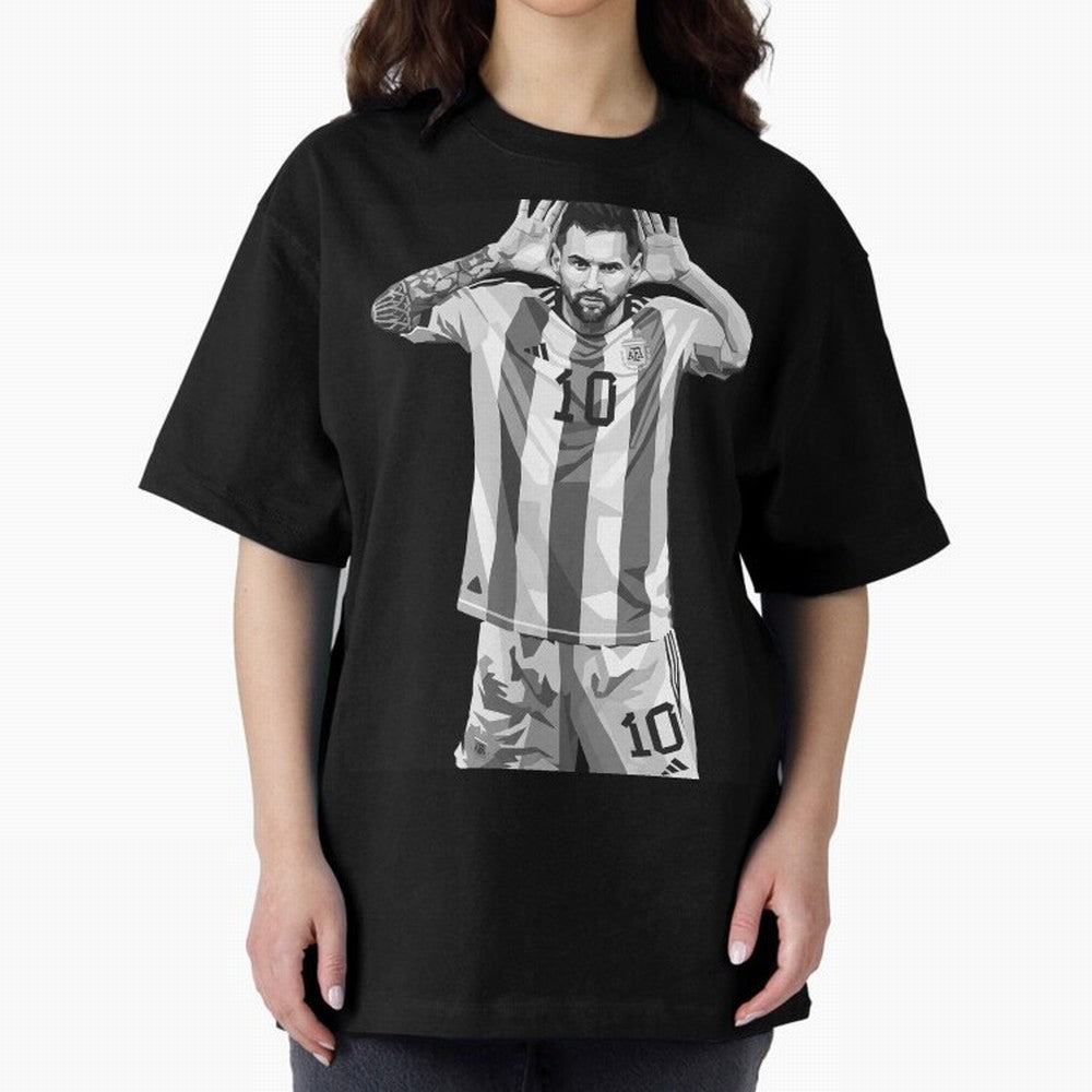 Messi grayscale Classic T-Shirt Show Your Love for FIFA World Cup 2026 for Fans of Neymar, Haaland and Cristiano Ronaldo and England and Germany, Bringing Sports Nostalgia, International Competition, Famous Players and Unforgettable Victories;