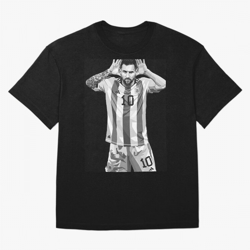 Messi grayscale Classic T-Shirt Show Your Love for FIFA World Cup 2026 for Fans of Neymar, Haaland and Cristiano Ronaldo and England and Germany, Bringing Sports Nostalgia, International Competition, Famous Players and Unforgettable Victories;