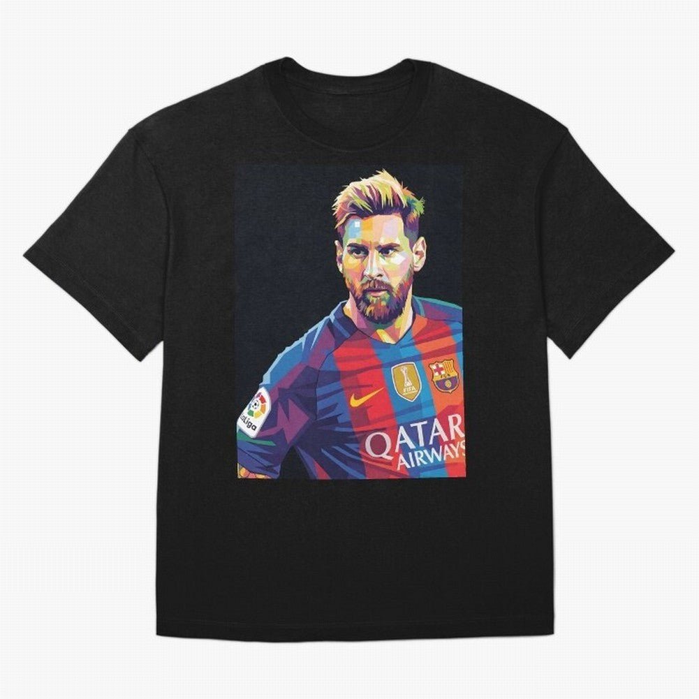 Messi Wpap Oversized T-Shirt Follow the Road to FIFA World Cup 2026 USA Canada Mexico with Messi, Neymar and Mbappe, England and Germany Energy, Championship Spirit, Famous Goals, Roaring Crowds and International Football Unity; Built for