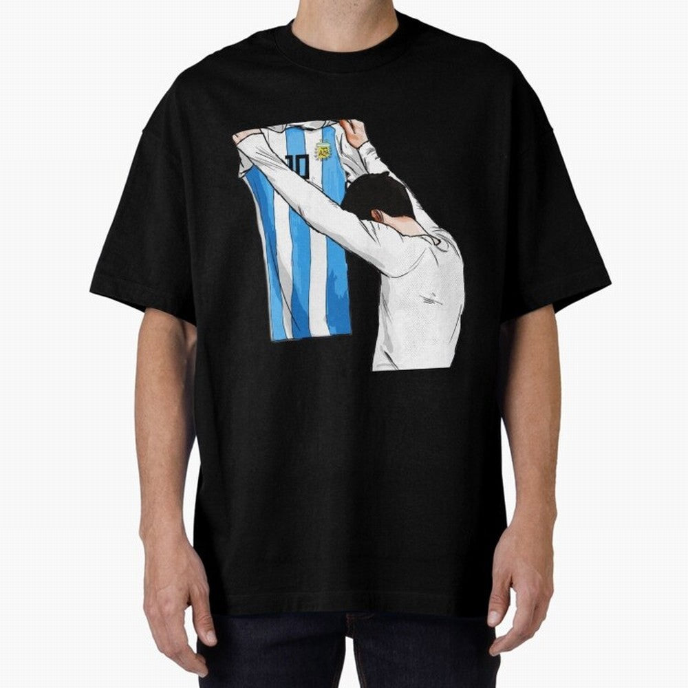 Lionel Messi holding his shirt, Argentina copa america| Perfect Gift For you and friends Classic T-Shirt Bring Home the FIFA World Cup 2026 Group Stage Journey through Cristiano Ronaldo Highlights, Spain and Netherlands Pride, Worldwide Fan Energy,