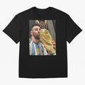 lionel Messi Oversized T-Shirt Mark FIFA World Cup 2026 USA Canada Mexico with Mbappe, Brazil Energy, Sports Nostalgia, International Competition, Famous Players and Unforgettable Victories; Great for Watch Parties, Sports Bars, Family Nights, Fan