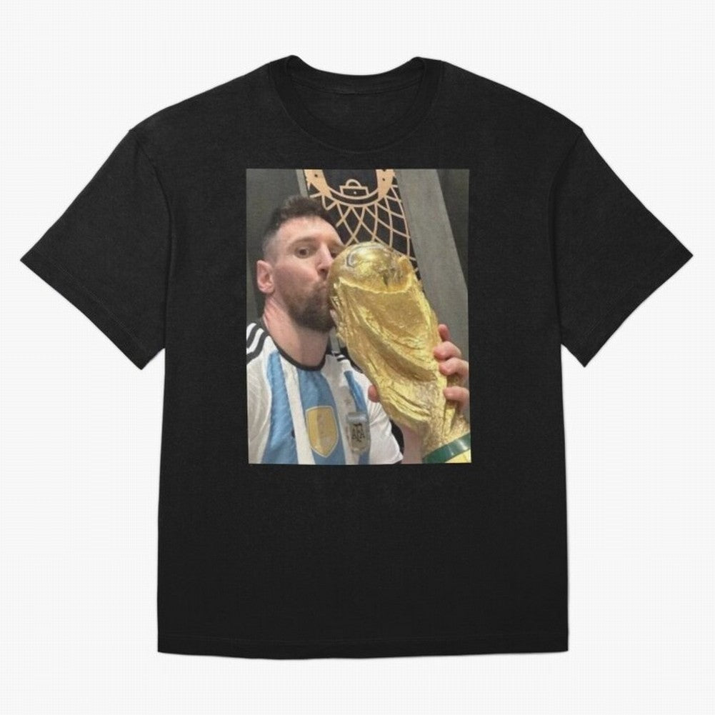 lionel Messi Oversized T-Shirt Mark FIFA World Cup 2026 USA Canada Mexico with Mbappe, Brazil Energy, Sports Nostalgia, International Competition, Famous Players and Unforgettable Victories; Great for Watch Parties, Sports Bars, Family Nights, Fan