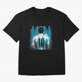 Lionel Messi Oversized T-Shirt Carry National Pride through FIFA World Cup 2026 Group Stage Spirit, Driven by Argentina and Brazil, Mbappe and Neymar, Match Day Excitement, Supporter Culture, Golden Goals and Global Football Passion; Built for