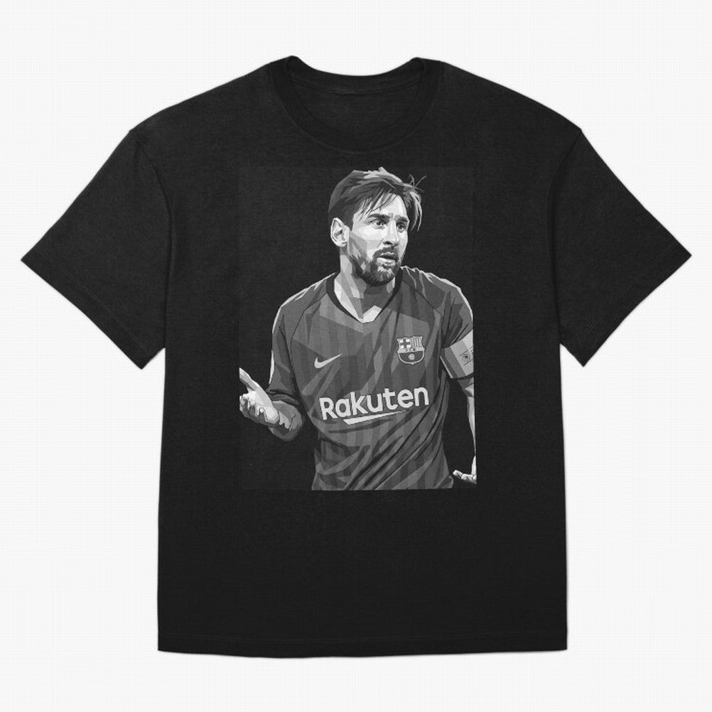 Messi grayscale Oversized T-Shirt Embrace FIFA World Cup 2026 Group Stage Spirit, Highlighting France, Cristiano Ronaldo, Worldwide Fan Energy, Dramatic Goals, Stadium Lights and Championship Celebrations; Perfect for Supporters Who Want Bold