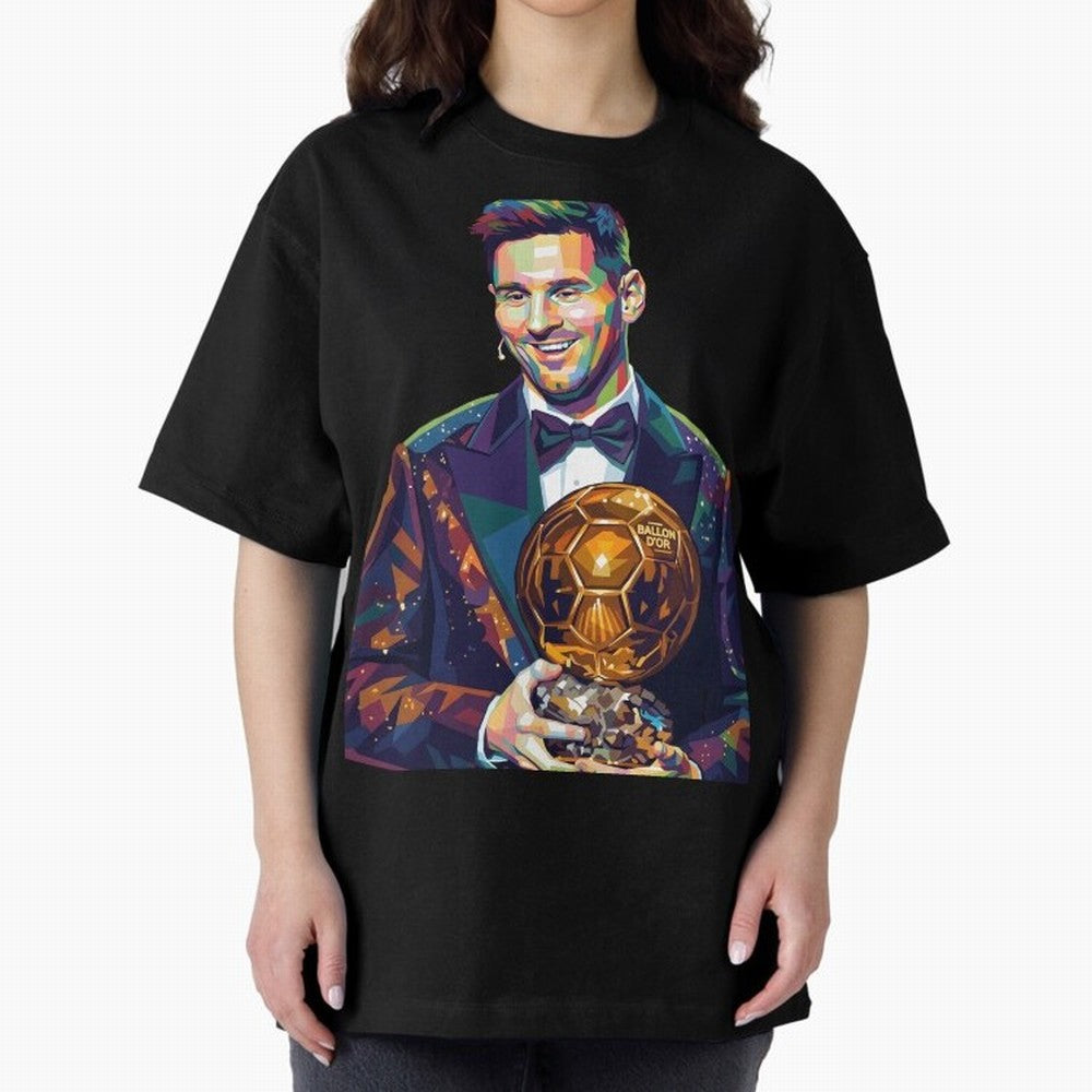 Messi Wpap Oversized T-Shirt Join Global Football Passion for FIFA World Cup 2026 USA Canada Mexico, Built around Messi, England, Football History, Final Match Energy, Crowd Noise and Once in a Lifetime Moments; Great for Supporters Who Love