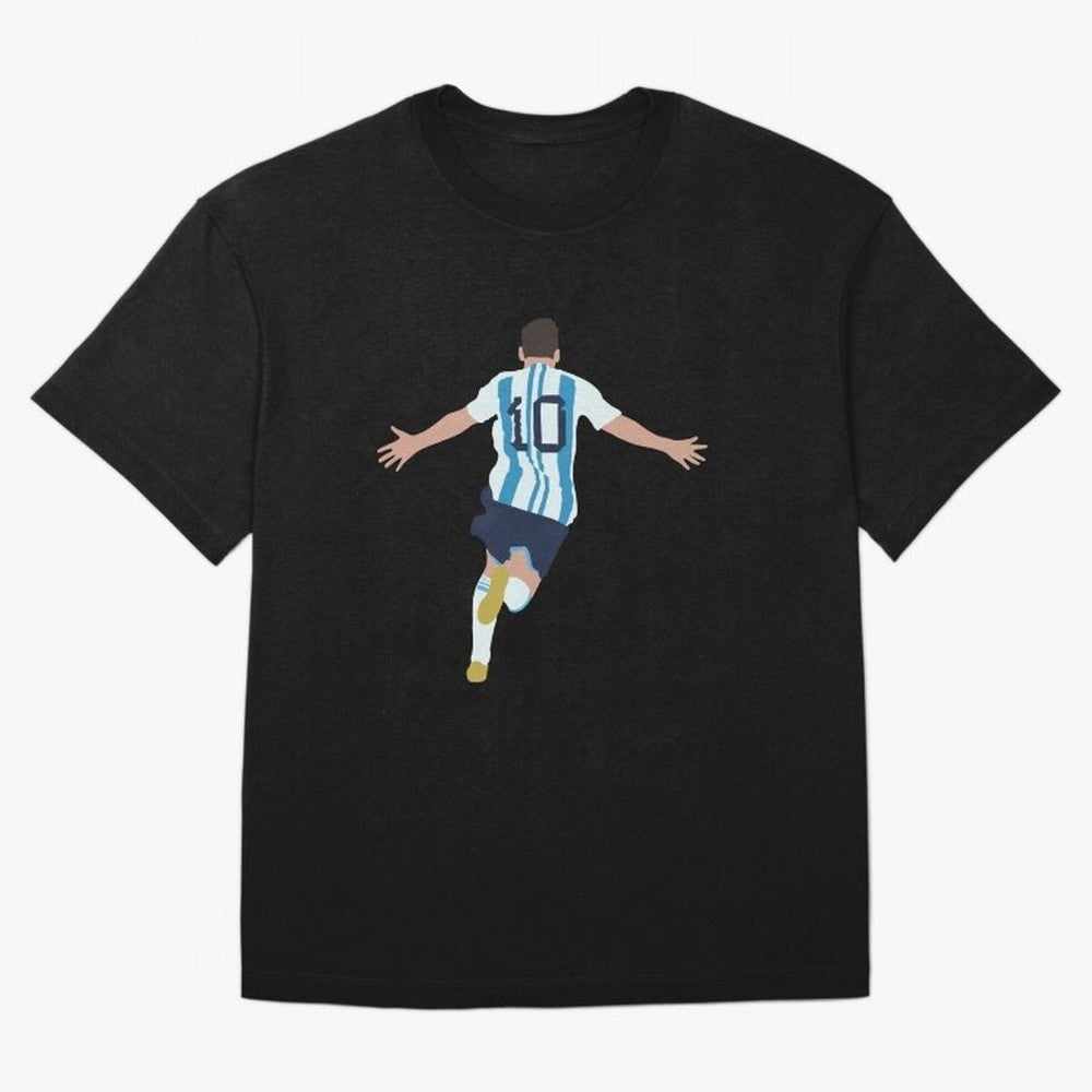 Lionel Messi minimalist illustration Classic T-Shirt Represent Fans Who Live for FIFA World Cup 2026 USA Canada Mexico for Fans of Neymar, Haaland and Cristiano Ronaldo and Germany, Bringing Global Supporter Spirit, Legendary Goals, National Colors