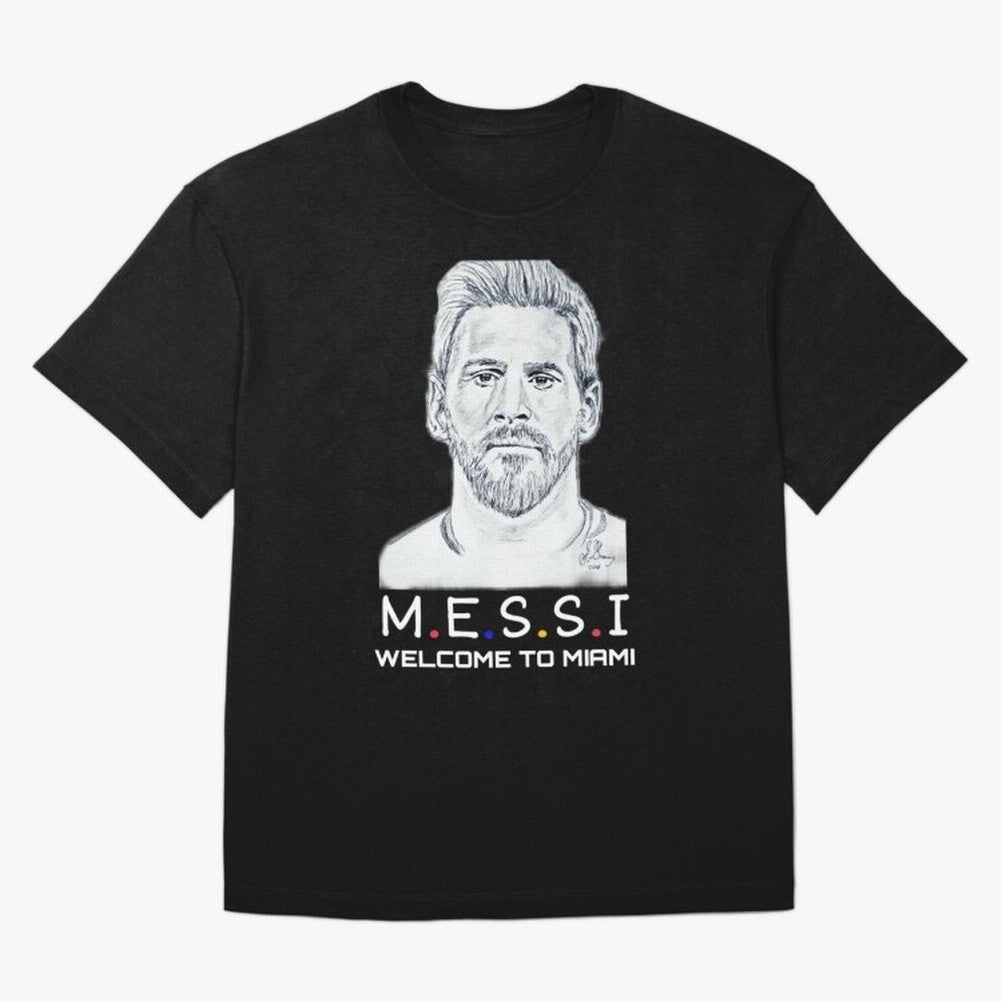 Lionel Messi, welcome to Miami Essential T-Shirt Bring Home Match Day Hype around FIFA World Cup 2026 USA Canada Mexico, Cristiano Ronaldo, Haaland and CR7, Brazil, Retro Football Energy, Iconic Rivalries, Trophy Chase Drama and Stadium Atmosphere;