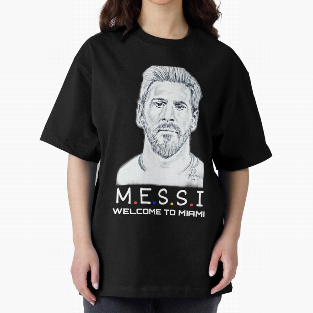 Lionel Messi, welcome to Miami Essential T-Shirt Bring Home Match Day Hype around FIFA World Cup 2026 USA Canada Mexico, Cristiano Ronaldo, Haaland and CR7, Brazil, Retro Football Energy, Iconic Rivalries, Trophy Chase Drama and Stadium Atmosphere;