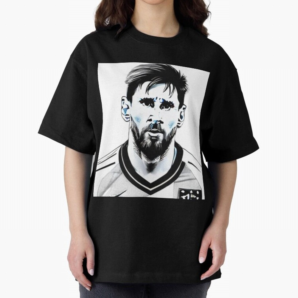 Lionel Messi Oversized T-Shirt Support Your Favorite Stars during FIFA World Cup 2026 USA Canada Mexico for Fans of Neymar and Portugal, Spain and Germany, Bringing Soccer Culture, Superstar Moments, National Team Dreams and Competitive Fire; Ideal