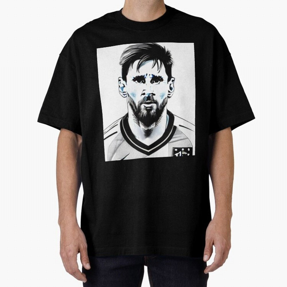 Lionel Messi Oversized T-Shirt Support Your Favorite Stars during FIFA World Cup 2026 USA Canada Mexico for Fans of Neymar and Portugal, Spain and Germany, Bringing Soccer Culture, Superstar Moments, National Team Dreams and Competitive Fire; Ideal