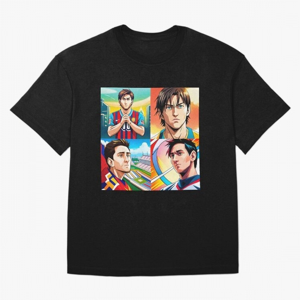 Messi Inspired Anime Art Pack Classic T-Shirt Feel the Roar of FIFA World Cup 2026 Spirit, Driven by England, France and Netherlands, CR7, Sports Nostalgia, International Competition, Famous Players and Unforgettable Victories; Perfect for People