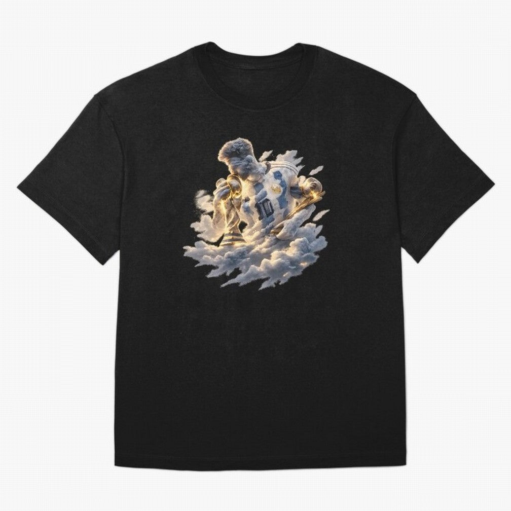 Lionel Messi ¨C Divine Number 10 Oversized T-Shirt Make Every Match About FIFA World Cup 2026 Spirit, with England, Messi and Cristiano Ronaldo, Sports Nostalgia, International Competition, Famous Players and Unforgettable Victories; Perfect for
