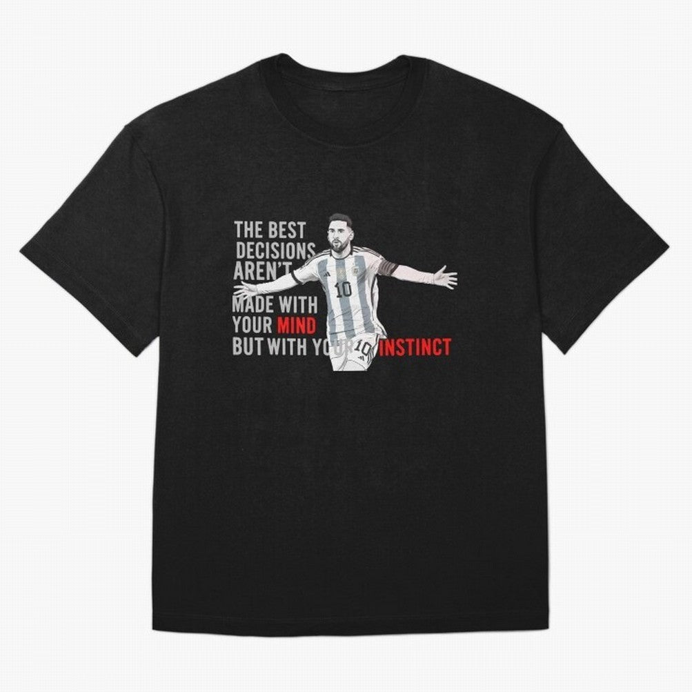 Messi Instinct Oversized T-Shirt Bring World Football Passion into the FIFA World Cup 2026 Journey through Cristiano Ronaldo Highlights, England and Germany Pride, Stadium Memories, Football Loyalty, International Chants and Championship Tradition;