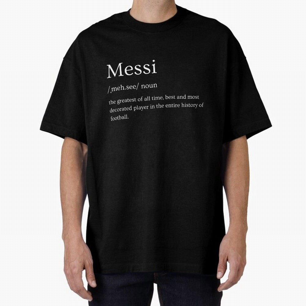 Definition of Messi Classic T-Shirt Showcase the FIFA World Cup 2026 Group Stage Journey through Haaland and Mbappe Highlights, Brazil, Portugal and Argentina Pride, Stadium Chants, National Pride, Trophy Dreams and Unforgettable Football Memories;