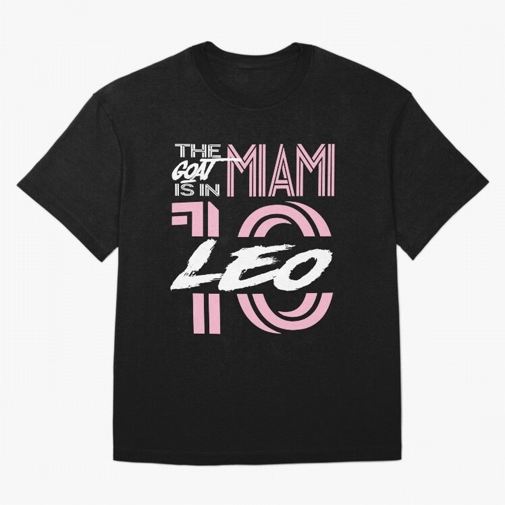 Leo the Goat Is In Miami Classic T-Shirt Celebrate Fan Culture around Match Day Hype around FIFA World Cup 2026, CR7 and Messi, Argentina and Brazil, Stadium Memories, Football Loyalty, International Chants and Championship Tradition; Great for