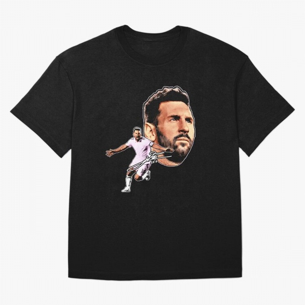 Lionel messi Retro Style Tee Bootleg big face vintage argentina Football Legend Classic T-Shirt Cheer for Global Football Passion for FIFA World Cup 2026, Centered on Neymar, Haaland and Cristiano Ronaldo, Argentina and Brazil, Match Day