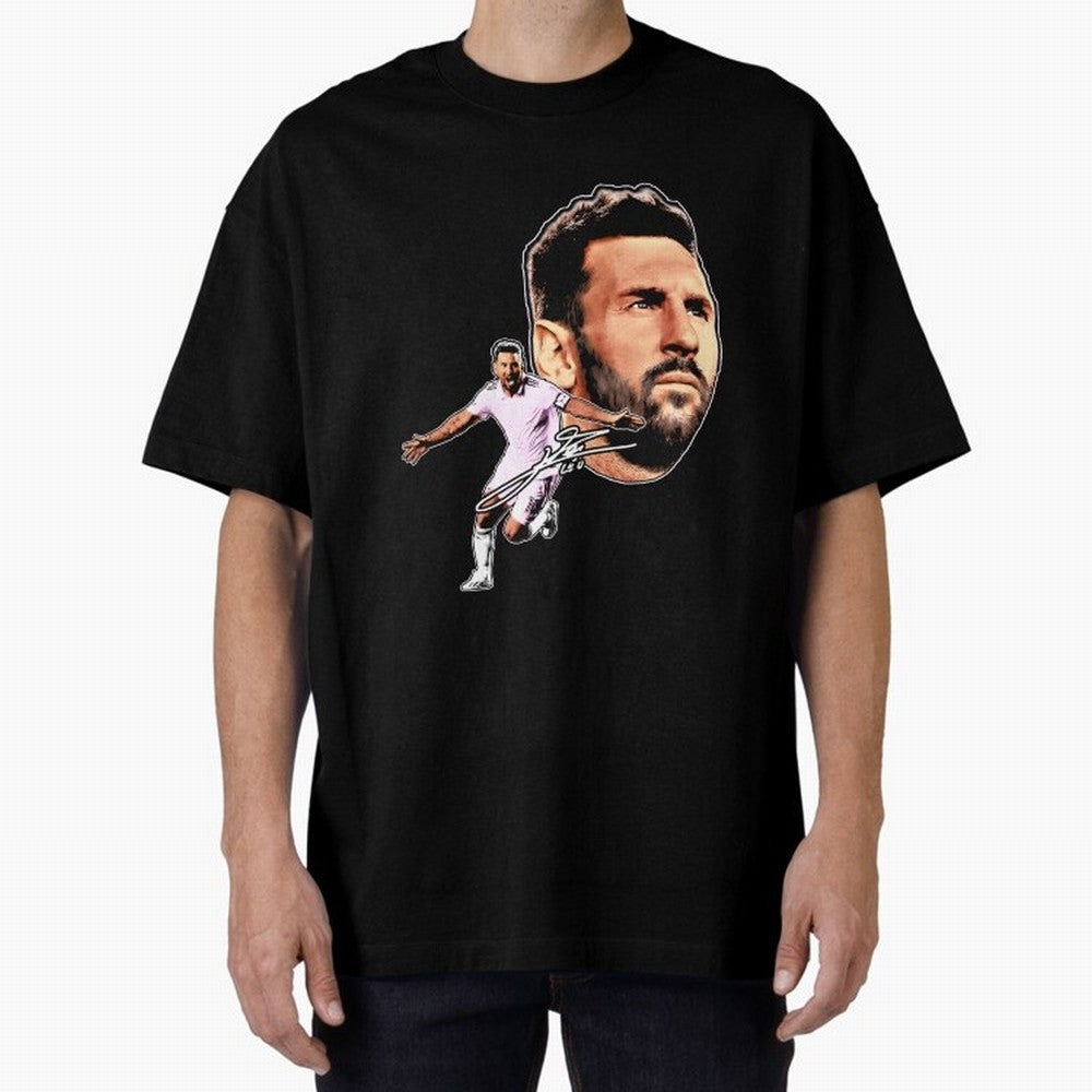 Lionel messi Retro Style Tee Bootleg big face vintage argentina Football Legend Classic T-Shirt Cheer for Global Football Passion for FIFA World Cup 2026, Centered on Neymar, Haaland and Cristiano Ronaldo, Argentina and Brazil, Match Day