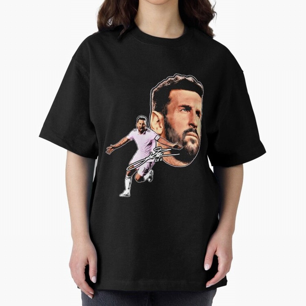 Lionel messi Retro Style Tee Bootleg big face vintage argentina Football Legend Classic T-Shirt Cheer for Global Football Passion for FIFA World Cup 2026, Centered on Neymar, Haaland and Cristiano Ronaldo, Argentina and Brazil, Match Day