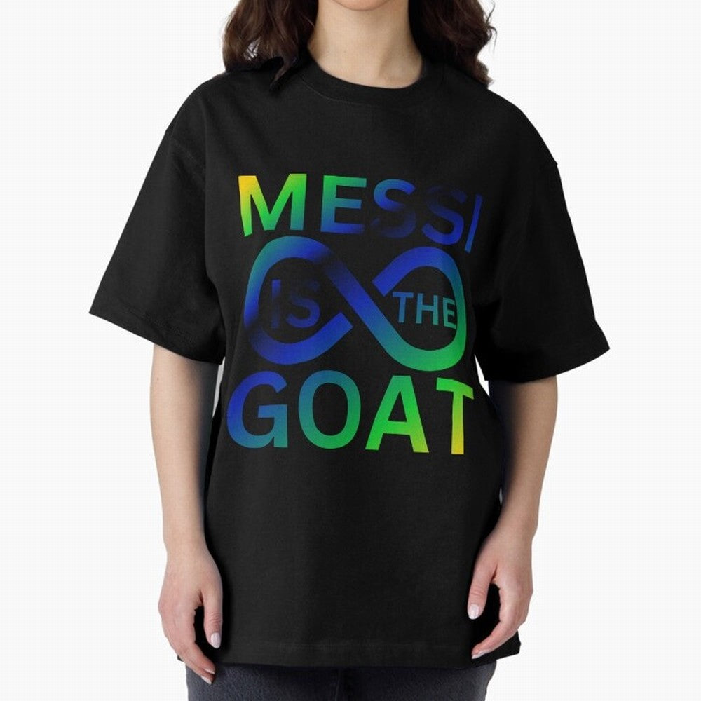 Messi is the GOAT Oversized T-Shirt Show Your Stadium Side during FIFA World Cup 2026 for Fans of Haaland and Argentina and Brazil, Bringing Worldwide Fan Energy, Dramatic Goals, Stadium Lights and Championship Celebrations; Ideal for Passionate