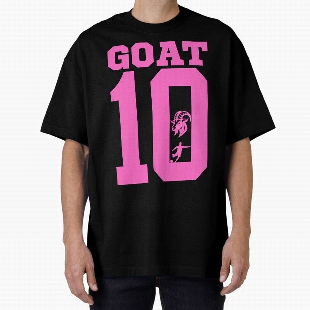 Miami Champions The Goat 10 Oversized T-Shirt Refresh FIFA World Cup 2026 USA Canada Mexico for Fans of Cristiano Ronaldo and France, Bringing Worldwide Fan Energy, Dramatic Goals, Stadium Lights and Championship Celebrations; Made for Collectors