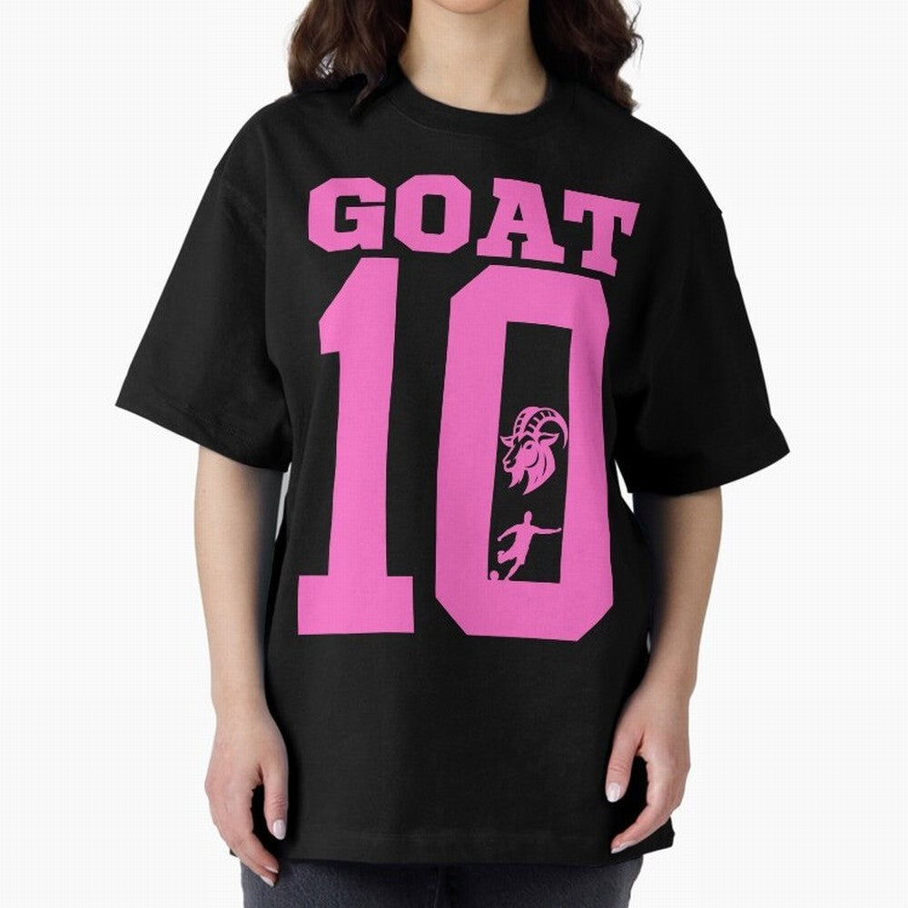 Miami Champions The Goat 10 Oversized T-Shirt Refresh FIFA World Cup 2026 USA Canada Mexico for Fans of Cristiano Ronaldo and France, Bringing Worldwide Fan Energy, Dramatic Goals, Stadium Lights and Championship Celebrations; Made for Collectors