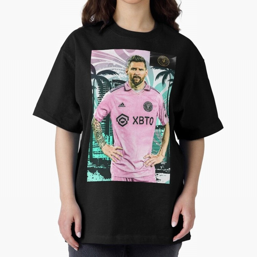 Messi Intermiami FC Classic T-Shirt Keep the Match Day Mood of Global Football Passion for FIFA World Cup 2026 USA Canada Mexico, Capturing Messi, Neymar and Mbappe, France and Portugal, Championship Spirit, Famous Goals, Roaring Crowds and